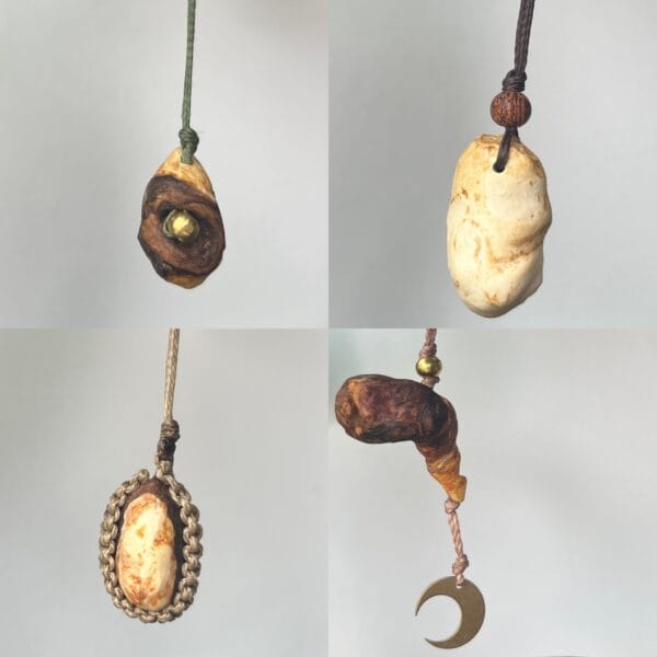 baumperlen schmuck kette
